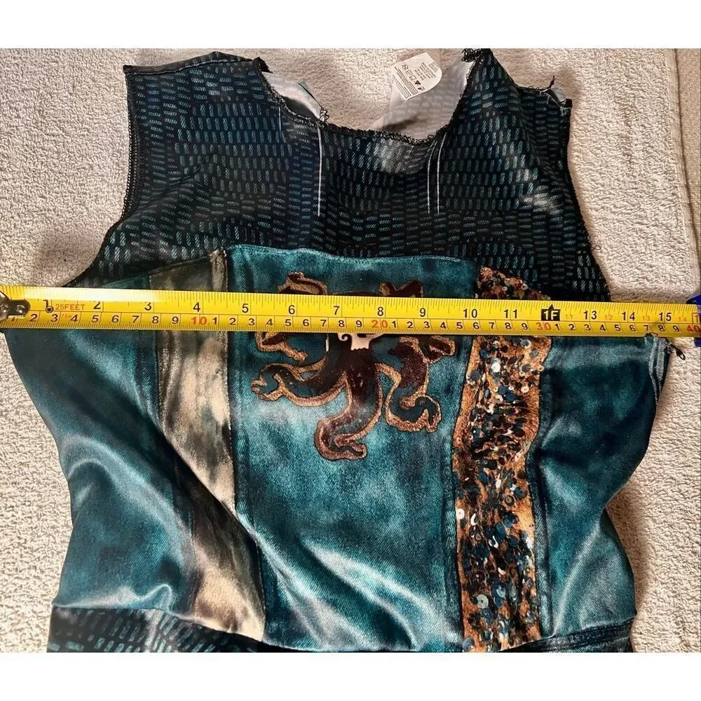 Descendants 3-Uma Costume. 2 pieces - Sleeveless Jumpsuit & Jacket Youth M 7-8